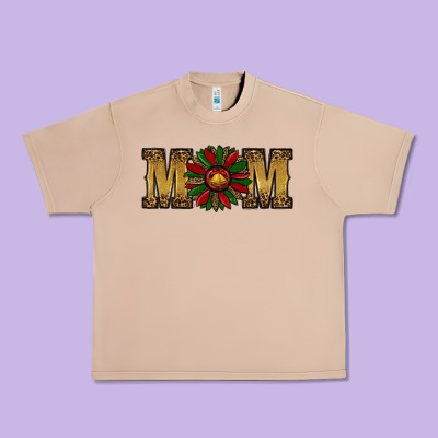 Christmas Sunflower Mom Urban Heavy Tee Designed By Ranaportraitstore