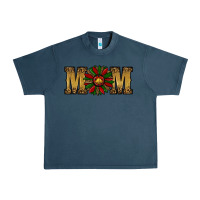 Midnight Navy Christmas Sunflower Mom Urban Heavy Tee - RanaPortraitStore