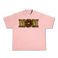 Salmon Christmas Sunflower Mom Urban Heavy Tee - RanaPortraitStore
