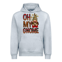 Heather Grey Oh my gnome Urban Hoodie - NancyCooperArtShop