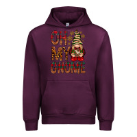 Mauve Wine Oh my gnome Urban Hoodie - NancyCooperArtShop