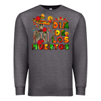 Charcoal Heather dia de los muertos Premium Sweatshirt - AdoDesignShop