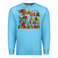 Ocean Blue dia de los muertos Premium Sweatshirt - AdoDesignShop