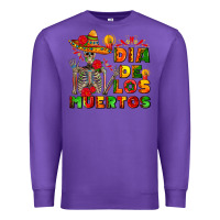 Purple dia de los muertos Premium Sweatshirt - AdoDesignShop
