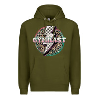 Army Green gymnast Premium Hoodie - MaliasSmallBusiness