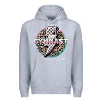 Heather Grey gymnast Premium Hoodie - MaliasSmallBusiness