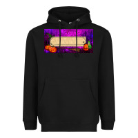 Black halloween witch custom license plate Heavyweight Hoodie - BundleAndBundleShop
