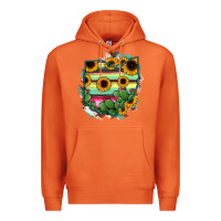 Carrot Ohio Map Sunflower Cactus Serape Premium Hoodie - RanaPortraitStore