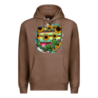 Chestnut Ohio Map Sunflower Cactus Serape Premium Hoodie - RanaPortraitStore