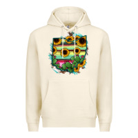 Tofu Ohio Map Sunflower Cactus Serape Premium Hoodie - RanaPortraitStore