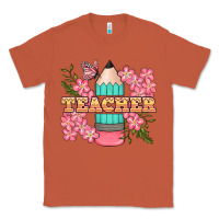 Copper teacher floral pencil Classic Tee - BundleAndBundleShop