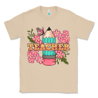 Mushroom teacher floral pencil Classic Tee - BundleAndBundleShop