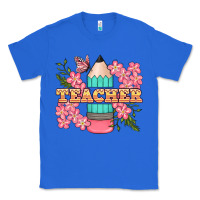 True Royal teacher floral pencil Classic Tee - BundleAndBundleShop