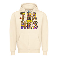 Sandshell give thanks Zipper Hoodie - CowhideDigitalArt