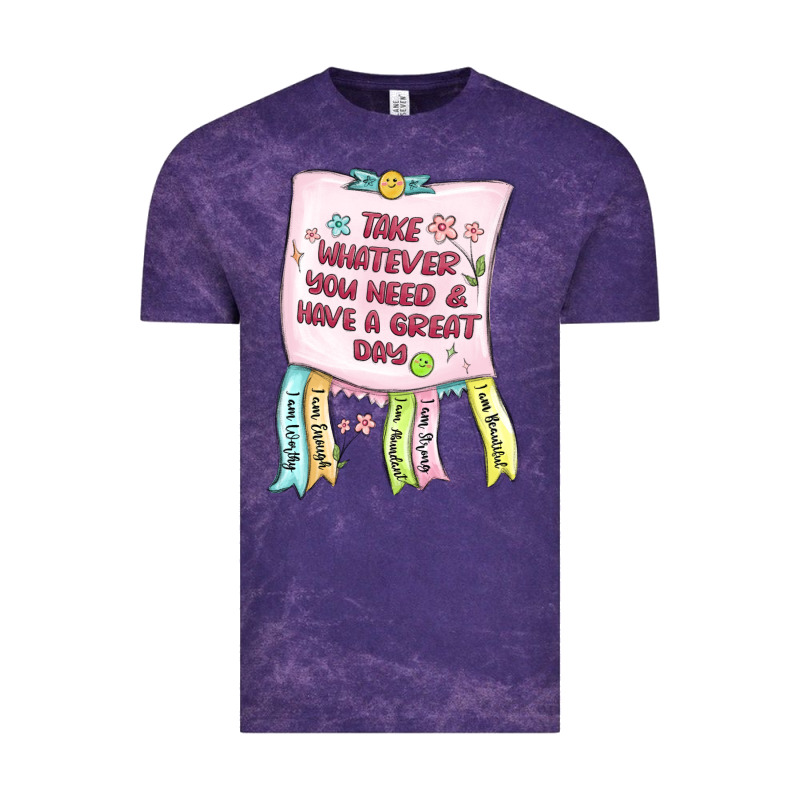 Take Whatever You Need  Have A Great Day Vintage Tee by MaliasSmallBusiness | Teevron