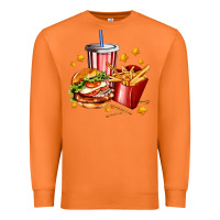 Carrot hamburger potatoes and coke Premium Sweatshirt - AdoDesignShop