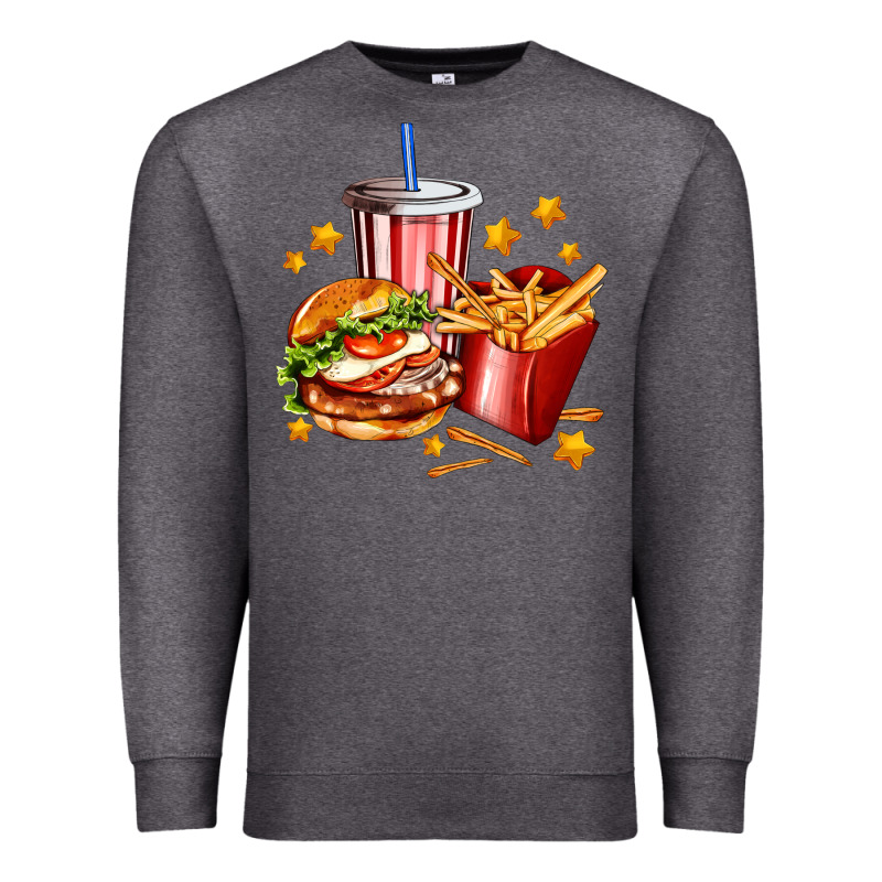 Hamburger Potatoes And Coke Premium Sweatshirt by AdoDesignShop | Teevron