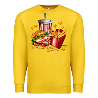 Lemon hamburger potatoes and coke Premium Sweatshirt - AdoDesignShop