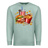 Seafoam hamburger potatoes and coke Premium Sweatshirt - AdoDesignShop