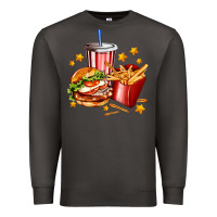 Smoke hamburger potatoes and coke Premium Sweatshirt - AdoDesignShop