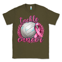 Army Green Tackle Cancer Volleyball Classic Tee - texasbilliewilder