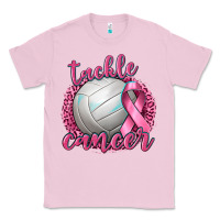 Bubblegum Pink Tackle Cancer Volleyball Classic Tee - texasbilliewilder