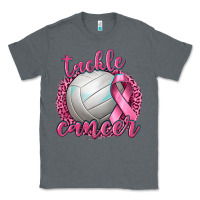Charcoal Heather Tackle Cancer Volleyball Classic Tee - texasbilliewilder