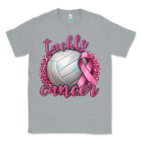 Heather Grey Tackle Cancer Volleyball Classic Tee - texasbilliewilder