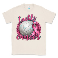 Natural Tackle Cancer Volleyball Classic Tee - texasbilliewilder