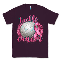 Plum Tackle Cancer Volleyball Classic Tee - texasbilliewilder