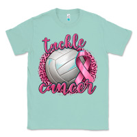 Seafoam Tackle Cancer Volleyball Classic Tee - texasbilliewilder