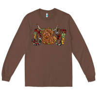 Chestnut joy highland cow Long Sleeve Tee - RanaPortraitStore