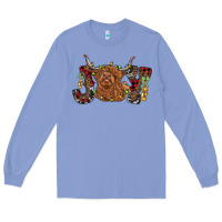 Colony Blue joy highland cow Long Sleeve Tee - RanaPortraitStore