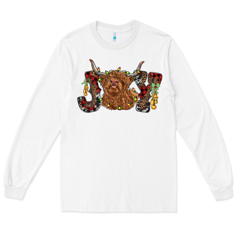 Joy Highland Cow Long Sleeve Tee by RanaPortraitStore | Teevron
