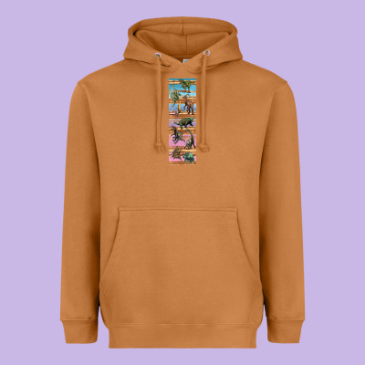 Dinosaurs Pen Wrap Heavyweight Hoodie Designed By Artiststas