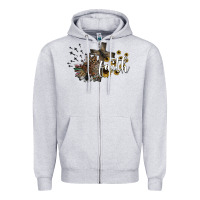 Heather Grey faith Zipper Hoodie - SublimationCraftShop