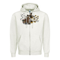 Oatmeal Heather faith Zipper Hoodie - SublimationCraftShop