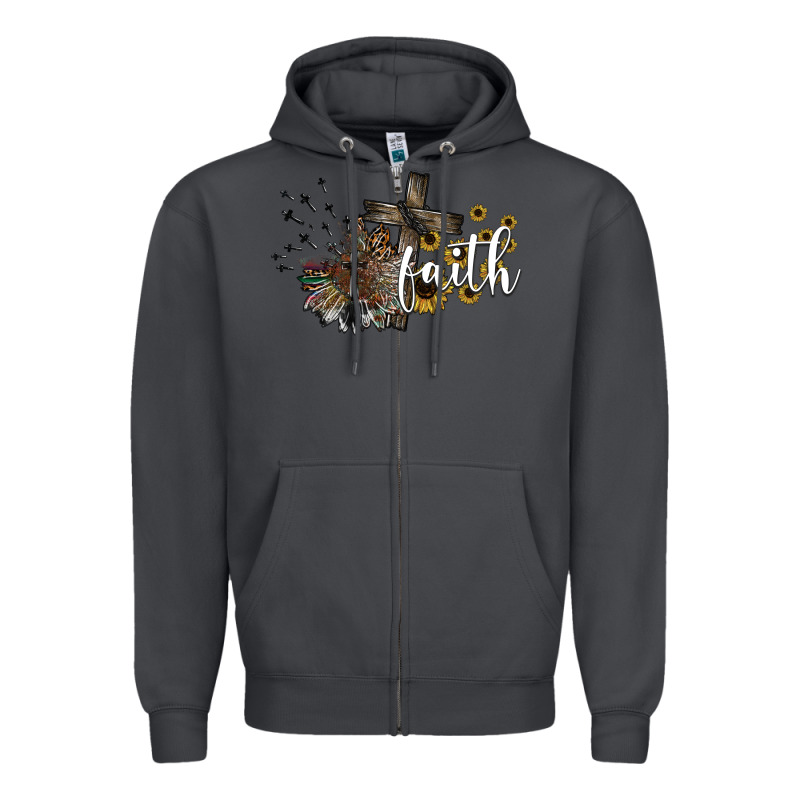 Faith Zipper Hoodie by SublimationCraftShop | Teevron