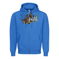 True Royal faith Zipper Hoodie - SublimationCraftShop