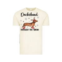 Vintage Arctic dachshund through the snow Vintage Tee - MaliasSmallBusiness