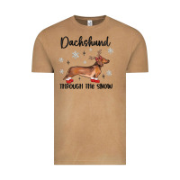 Vintage Camel dachshund through the snow Vintage Tee - MaliasSmallBusiness