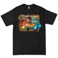 Black Farm Life Fall Barn And Truck Premium Tee - Artiststas