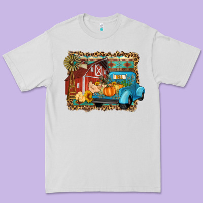 Farm Life Fall Barn And Truck Premium Tee Designed By Artiststas