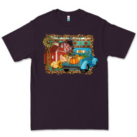 Plum Farm Life Fall Barn And Truck Premium Tee - Artiststas