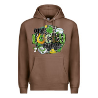 Chestnut one lucky nurse Premium Hoodie - MaliasSmallBusiness