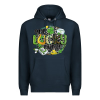 Navy one lucky nurse Premium Hoodie - MaliasSmallBusiness