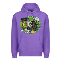 Purple one lucky nurse Premium Hoodie - MaliasSmallBusiness