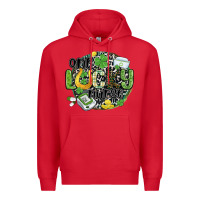 Red one lucky nurse Premium Hoodie - MaliasSmallBusiness