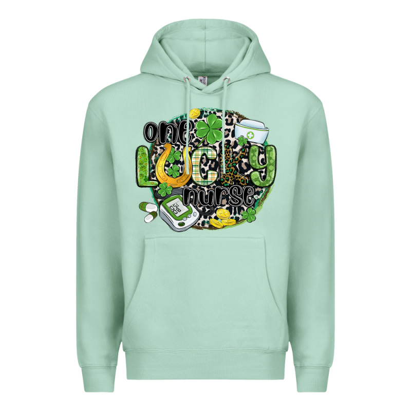 One Lucky Nurse Premium Hoodie by MaliasSmallBusiness | Teevron