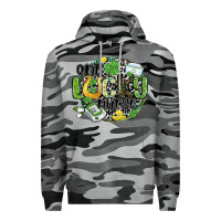 Slate Camo one lucky nurse Premium Hoodie - MaliasSmallBusiness